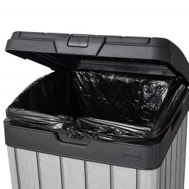 KETER ROCKFORD OUTDOOR BIN PLASTIC 125L GRAPHITE AND LIGHT GREY KETER ROCKFORD ΚΑΔΟΣ ΑΠΟΡΡΙΜΜΑΤΩΝ ΠΛΑΣΤΙΚΟΣ 125L ΣΕ ΧΡΩΜΑ ΓΡΑΦΙΤΗ ΚΑΙ ΑΝΟΙΧΤΟ ΓΚΡΙ 